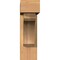 Ekena Millwork Legacy Block Smooth Bracket w/ Offset Brace, Western Red Cedar, 5 1/2"W x 18"D x 18"H BKT0604X18X18LEC05SWR - alternate 3